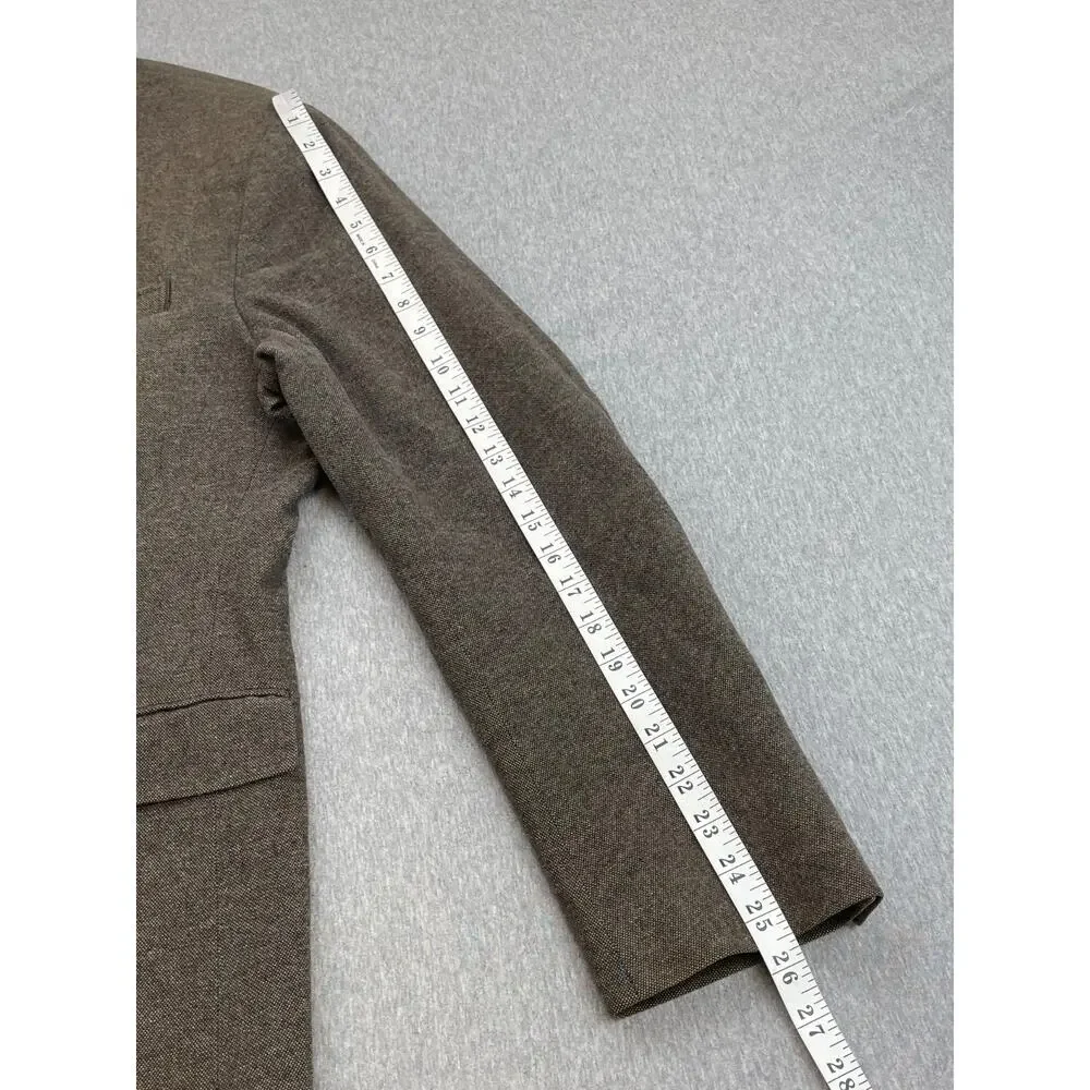 Banana Republic Blazer Mens‎ 44R Speckled 100% Cotton Elbow Patch Single Breast